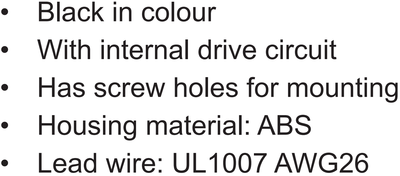 זמזם פיאזו לאלקטרוניקה PRO SIGNAL ABI-053-RC TEXT